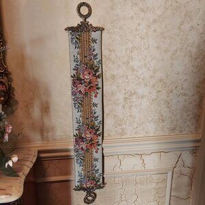 Tapestry & Brass Wall Art